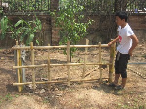 Phase 5, Jay building the fence